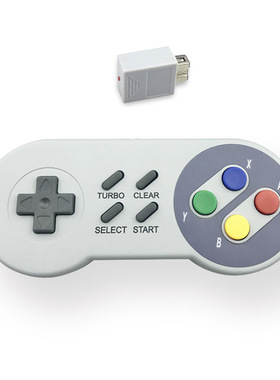 任天堂超任mini无线2.4G手柄 SNES超任主机游戏手柄 带彩盒包装