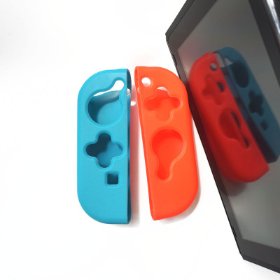 Switch游戏手柄保护套全包分体TPU磨砂红蓝手柄软胶NS硅胶套