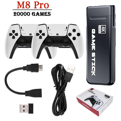 M8Pro高清电视游戏机HDMI复古家用无线双摇杆手柄PS1游戏街机