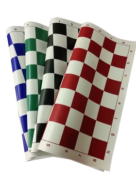 国际象棋皮革棋盘51x51厘米格子5.7厘米