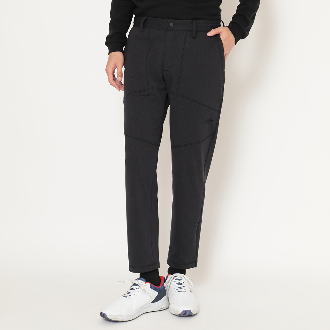 日本Callaway卡拉威高尔夫男裤25秋冬弹性加绒长裤男黑C25226111