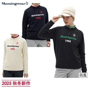毛衣女MG5FST82L 针织衫 日本MUNSINGWEAR万星威高尔女装 25秋冬长袖