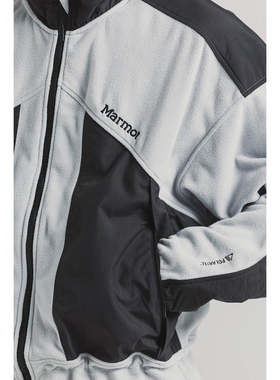 日本代购marmot土拨鼠25秋冬立领拉链抓绒夹克外套男MTFW25MFL032