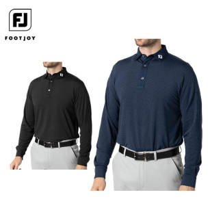 日本代购FootJoy高尔夫男装24秋季FJ弹性长袖POLO衫T恤男F24-S15