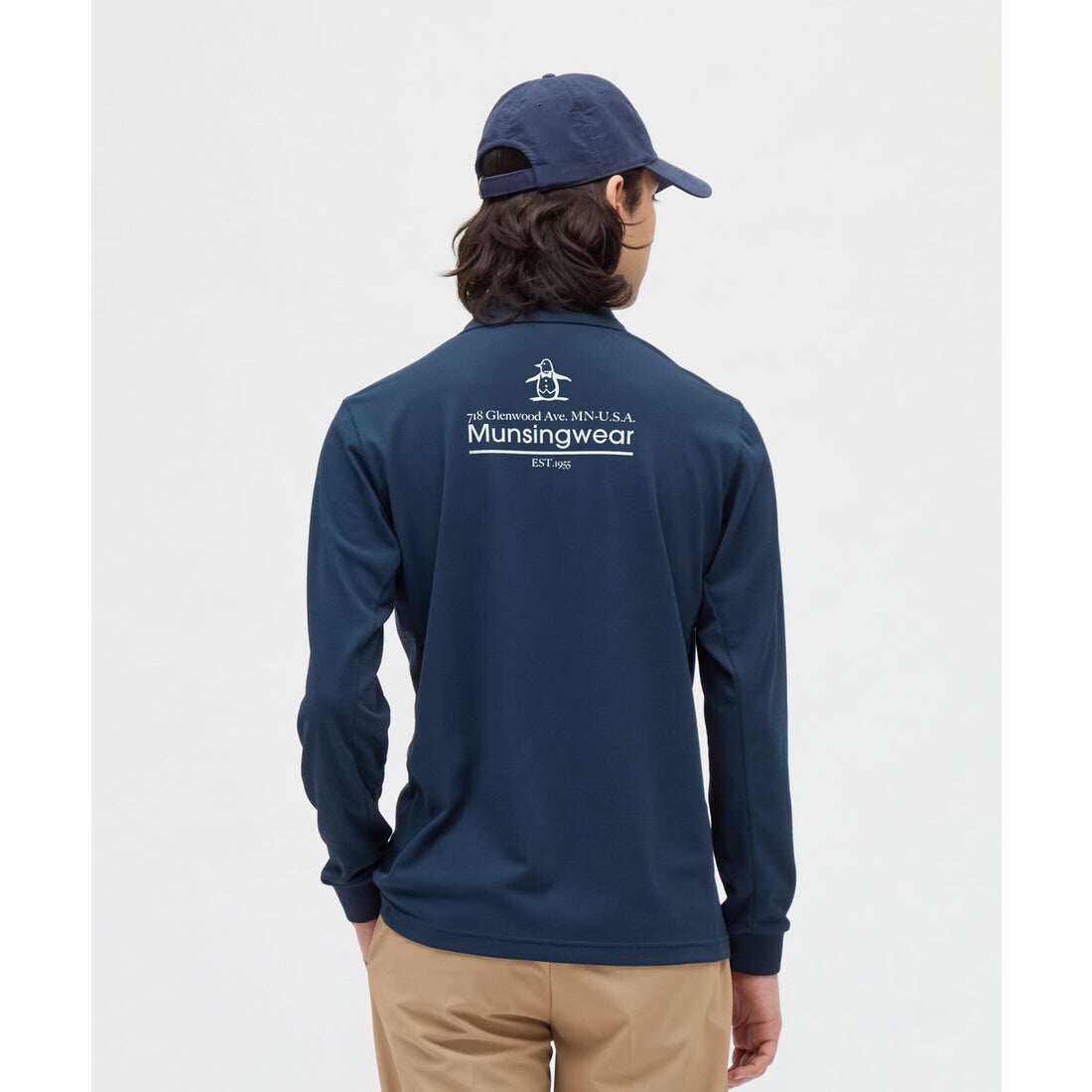 日本MUNSINGWEAR万星威高尔男装25秋速干长袖POLO衫T恤MG5FLS20M