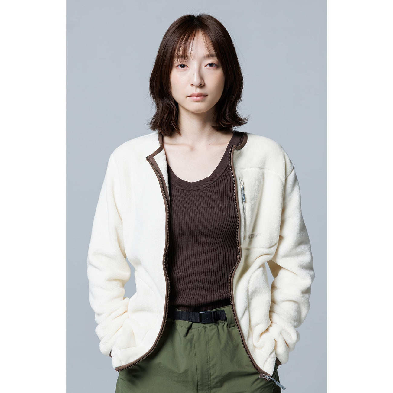 marmot保温女款抓绒衣夹克外套
