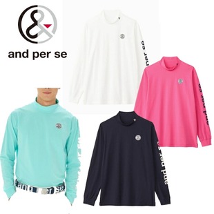 25秋防晒速干半高领长袖 se高尔夫男装 T恤男AMS9205V5 per 日本and