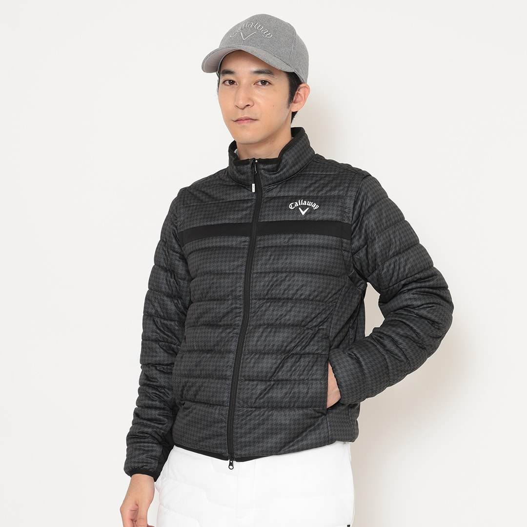 日本Callaway卡拉威高尔夫男装25冬防泼水防风中棉夹克C25215107