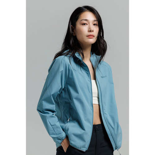 marmot女款户外拉链夹克防泼水