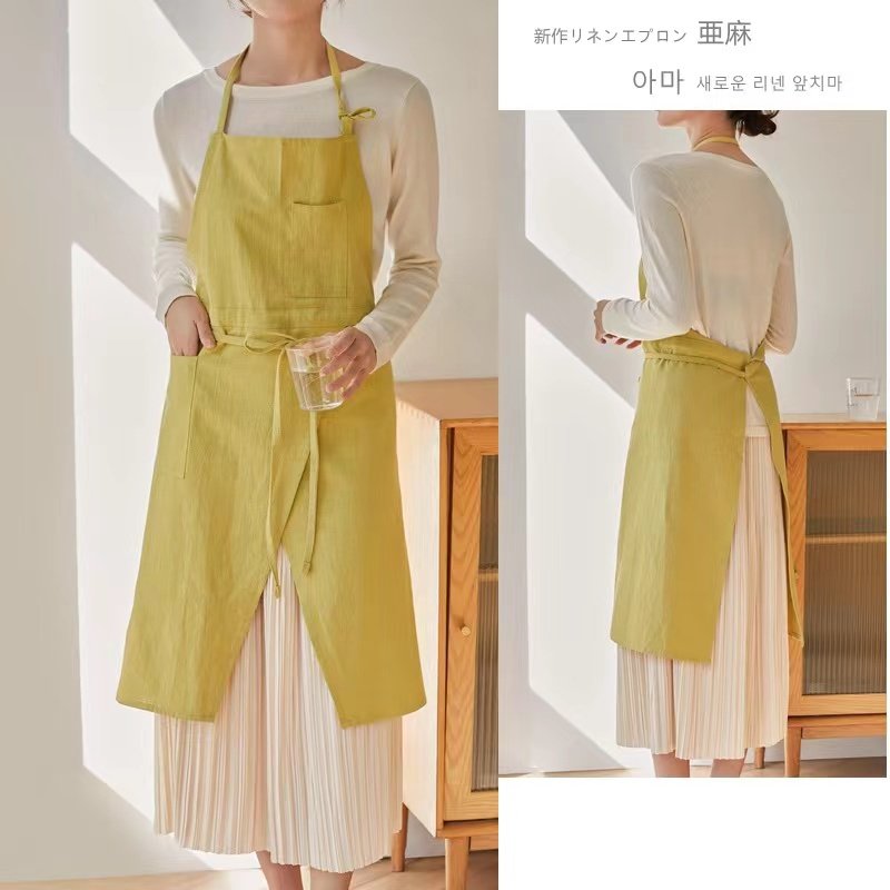 亚麻韩版手工防污纯色