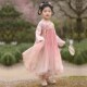 齐胸襦裙儿童古风连衣裙套装 夏季 改良.国风演出 汉服女童新款 新品