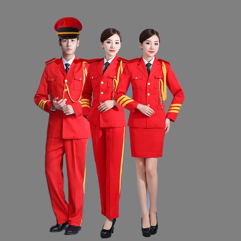 新选初中生升旗手仪仗队套装成人大鼓F乐队表演礼服合唱团舞台演