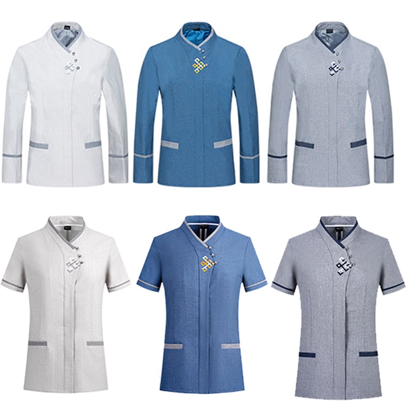 新选物业保洁员工作服长s袖女酒店客房小区售楼部阿姨卫生清洁工