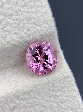 天然缅甸粉紫橙色尖晶石天然彩宝裸石批发珠宝首饰铂金18K金定制