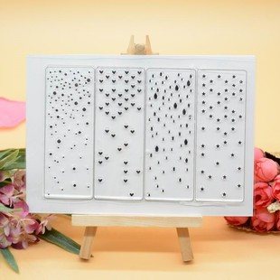 圆点爱心雨滴星星 scrapbook DIY相册卡片手帐橡皮章成品章图章