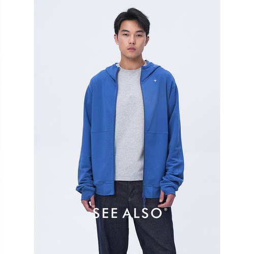 北极星刺绣极简风基础休闲卫衣男