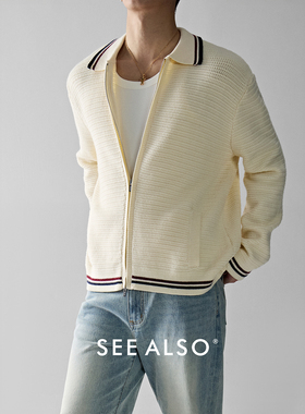 SEE ASLO『JH联名』复古极简主义新贵老钱秋冬保暖开衫毛衣外套