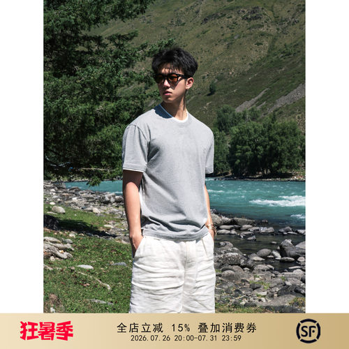 100%赛罗棉百搭薄款短袖T恤夏季