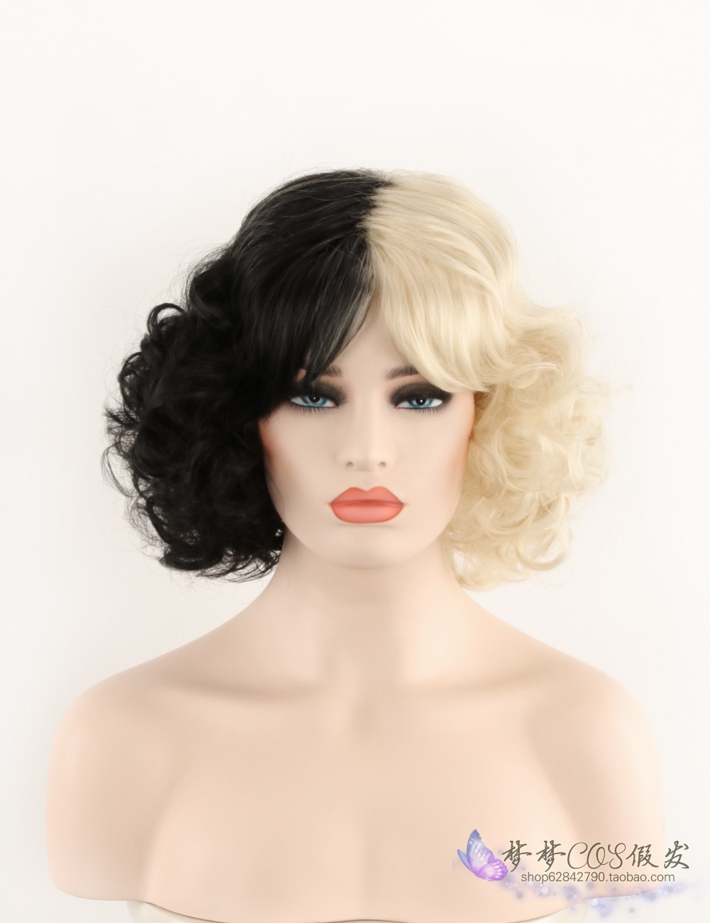 库伊短卷cosplay风假发