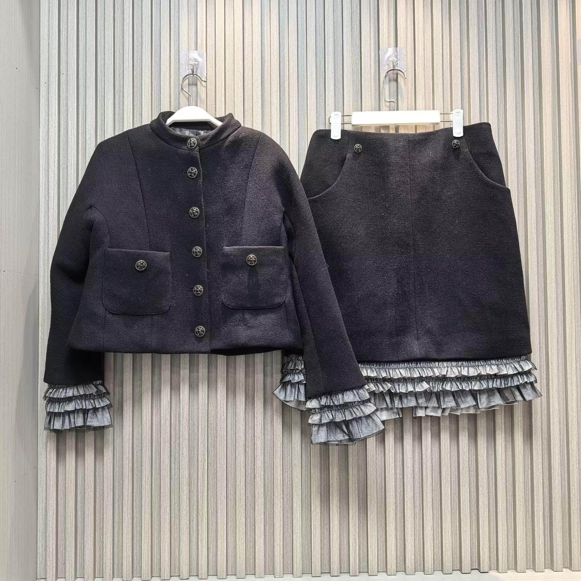 羊毛2024秋冬新款MONA外套小香风