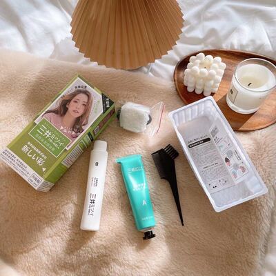 三井染发剂国际植物天然一梳彩染发膏洗洗彩洗洗黑染发梳流行色