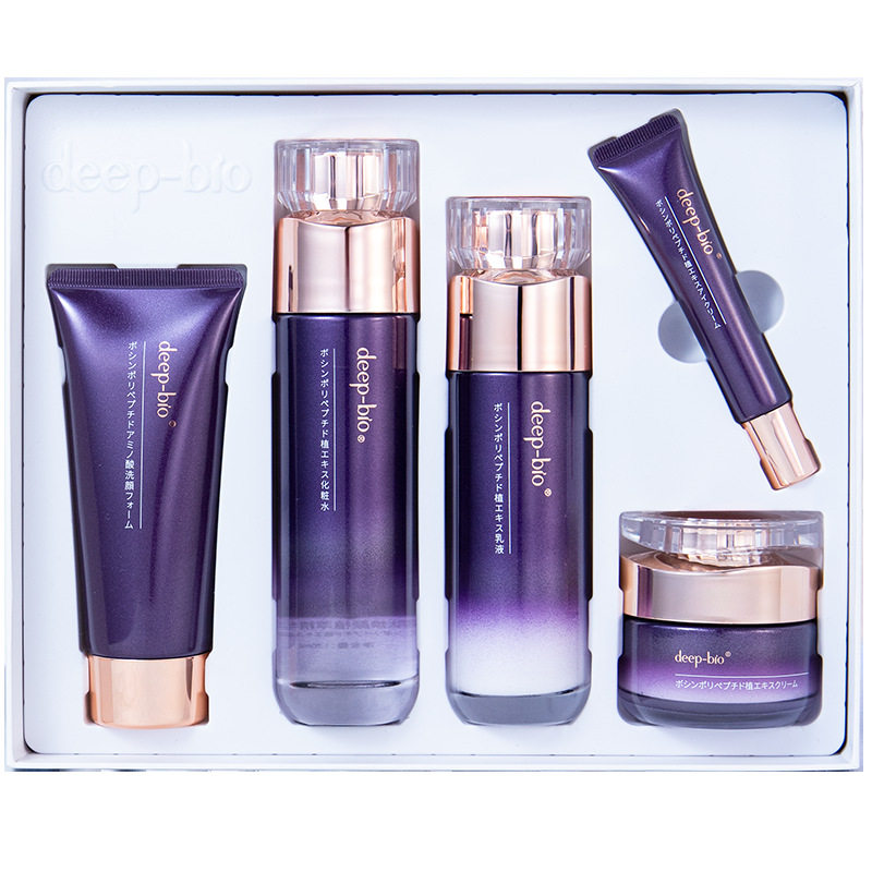deep-bio玻色因多肽植萃套盒洁面乳精华乳精华水面霜眼霜紧致肌肤