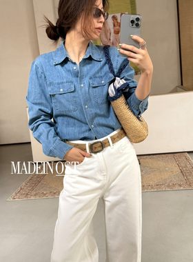 MADEIN OST-早春26年早春首发都市极简小版口袋衬衫牛仔外套91123
