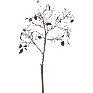 大枝禅意枯树枝带叶复古造景落地花瓶插花道具仿真干枝装饰仿真树