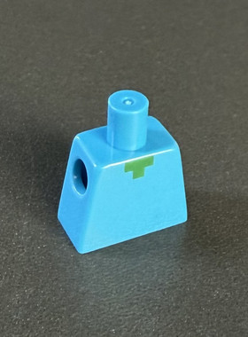 MOC兼容乐高973小颗粒人仔身体躯干3814积木配件素色公仔我的世界