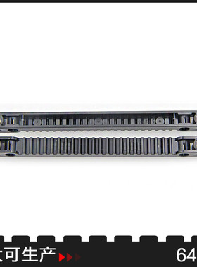 MOC国产64781小颗粒积木科技零配散件4540906 1x13带轴栓孔齿轮条