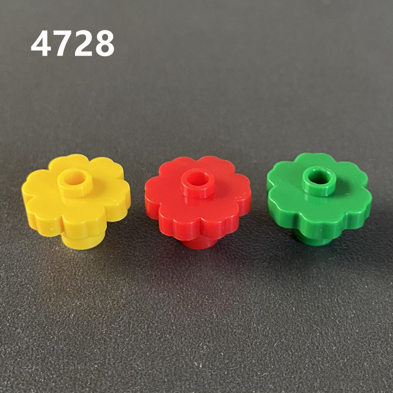 颗粒积木兼容乐高4728/98262花朵图片