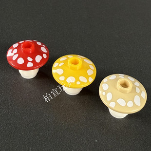 MOC小颗粒积木场景配件零件植物食物蘑菇台灯4740 59900印刷件6岁