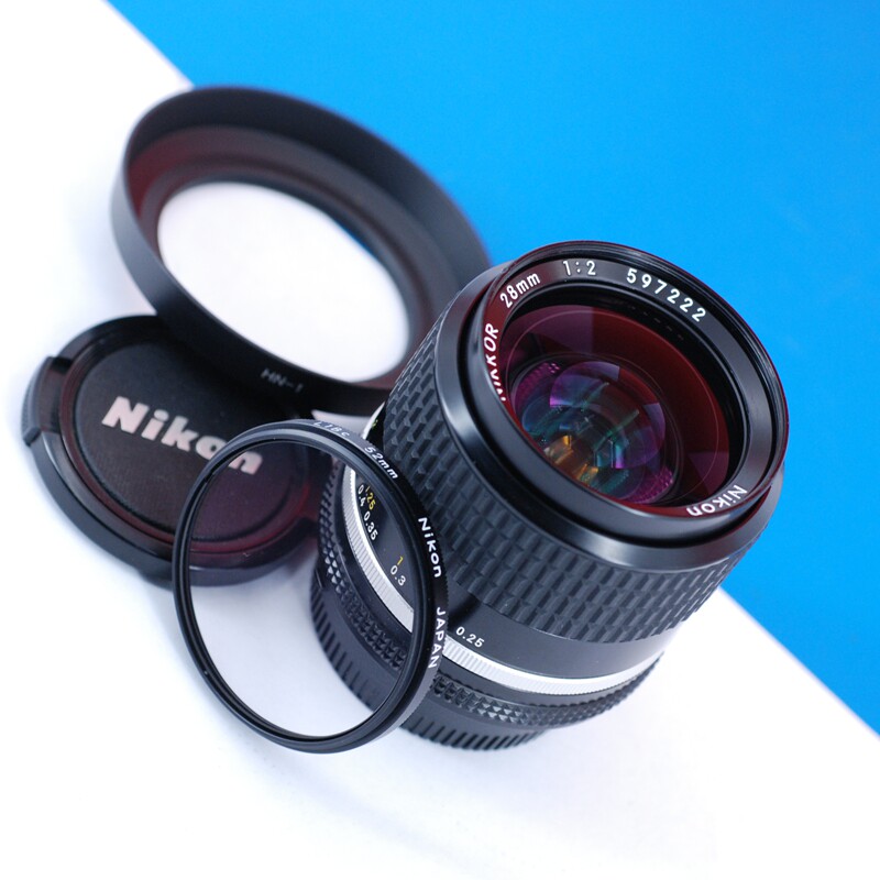 NIKON酒吧之眼尼康ais 28/2手动广角镜头AUTO N.C28mm F2风景全幅