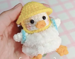 手工编织毛线羽毛球挂件