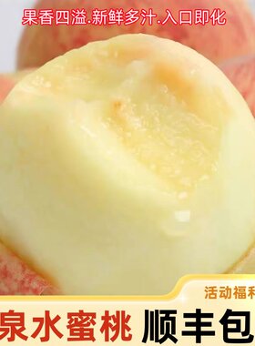 龙泉水蜜桃新鲜桃子撕皮软桃