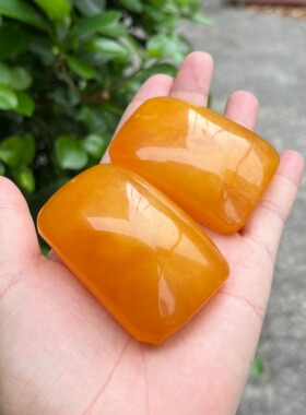 天然二代蜜蜡鸡油黄平安无事牌吊坠玉石挂件男女款吉祥饰品DIY 9