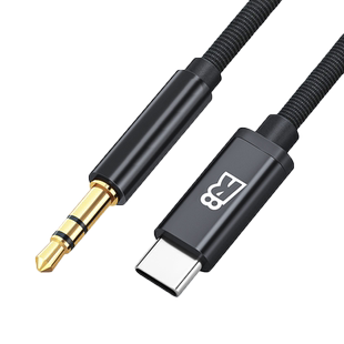 睿阜 type-c转3.5音频线aux车用安卓手机耳机转接头专用车载连接线typec转换3.5mm适用于华为小米荣耀50红米k