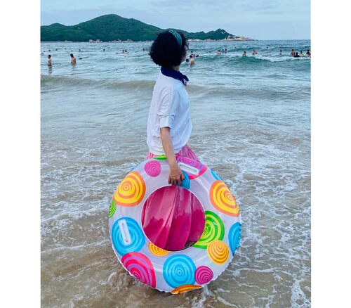 拉手充气游泳救生圈腋下圈游泳圈