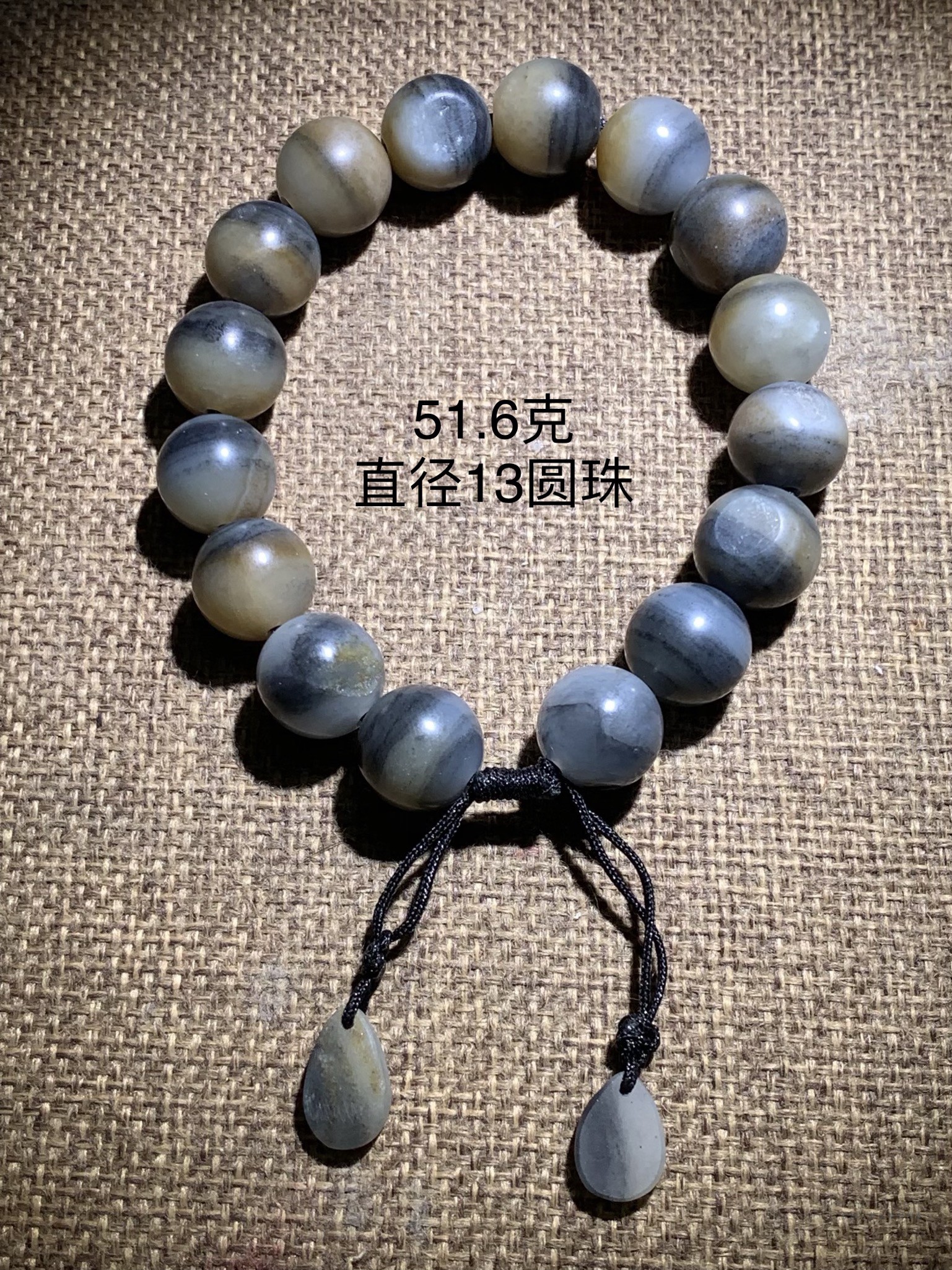 青花籽料手串糖白分明/和田玉/苏州玉雕/苏工/私人订制/来料加工