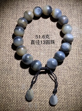 青花籽料手串糖白分明/和田玉/苏州玉雕/苏工/私人订制/来料加工