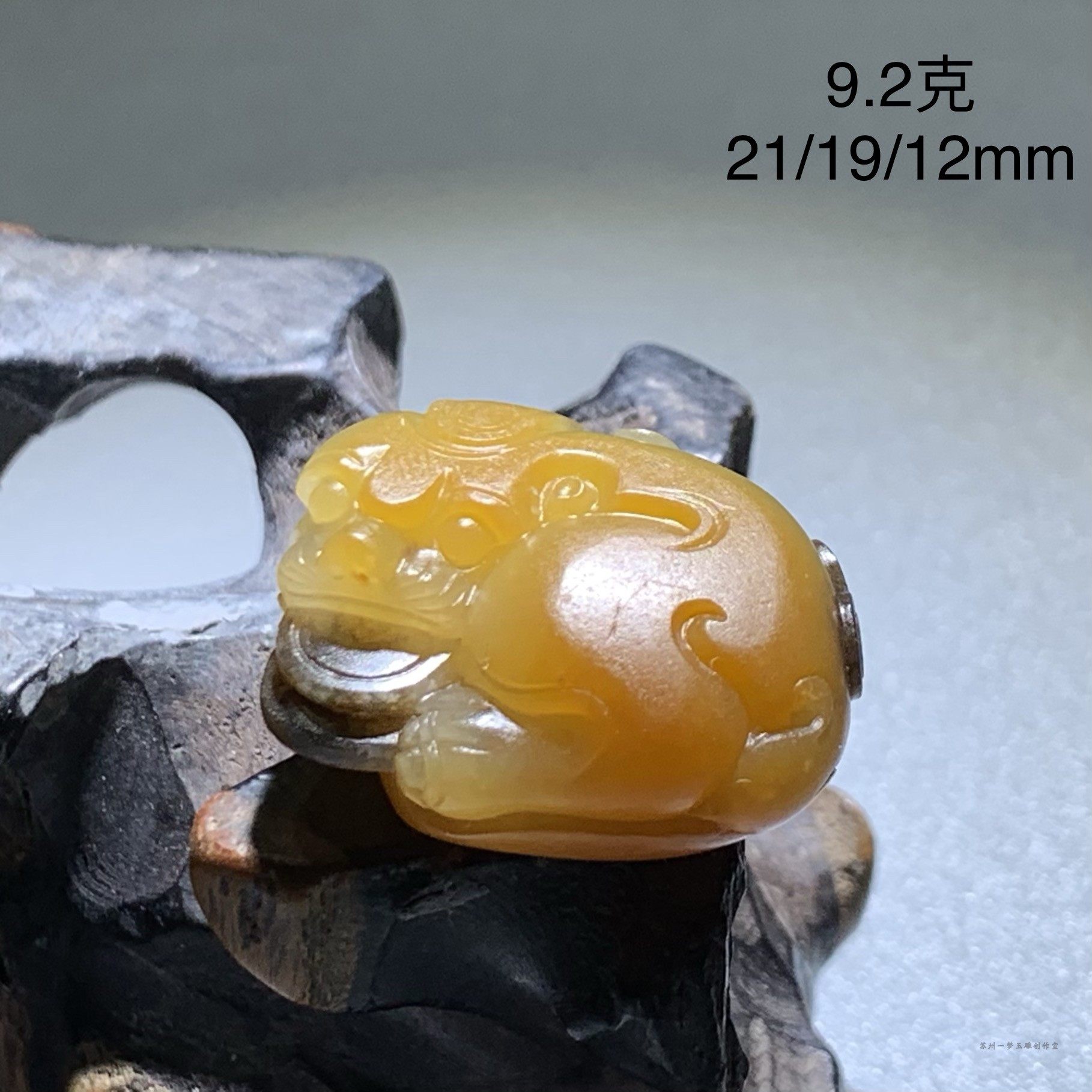 吞金兽/貔貅黄沁和田玉/籽料/挂件/苏工/私人订制/来料加工