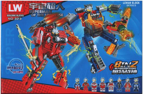 乐玩323战神325英雄对战机甲积木