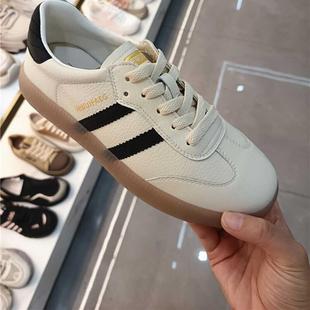 日泰德训鞋真皮新款秋季女鞋小白板鞋牛筋果冻底休闲鞋学生鞋特价