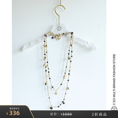 [2折商品]EDWARD ACHOUR PARIS 法国 花朵缀饰珍珠长项链