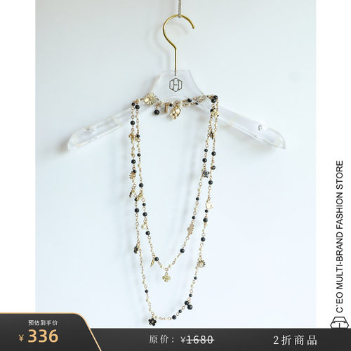 [2折商品]EDWARD ACHOUR PARIS 法国 花朵缀饰珍珠长项链
