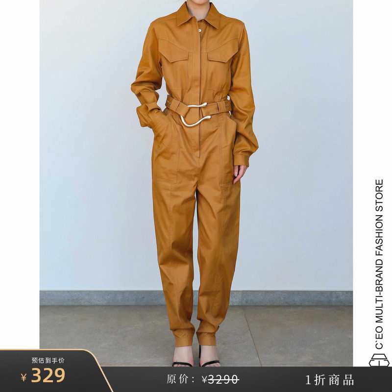 [特价1折] ACLER 澳大利亚 金色环扣腰带工装连体裤 CEO FASHI图片