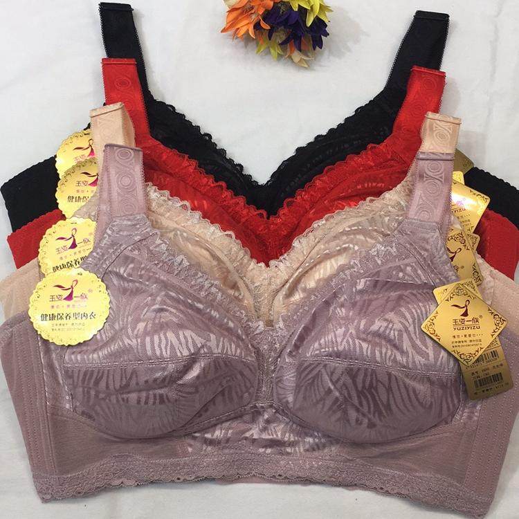 玉姿新一族6630无钢圈文胸大C杯薄款性感聚拢全罩杯大胸显小胸罩