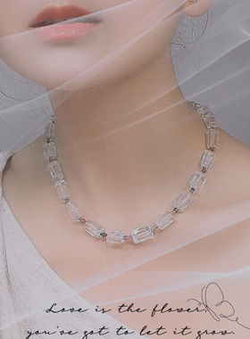 Bonheur晶绽虹韵 · 白水晶彩虹多宝能量小众设计感高级轻奢项链