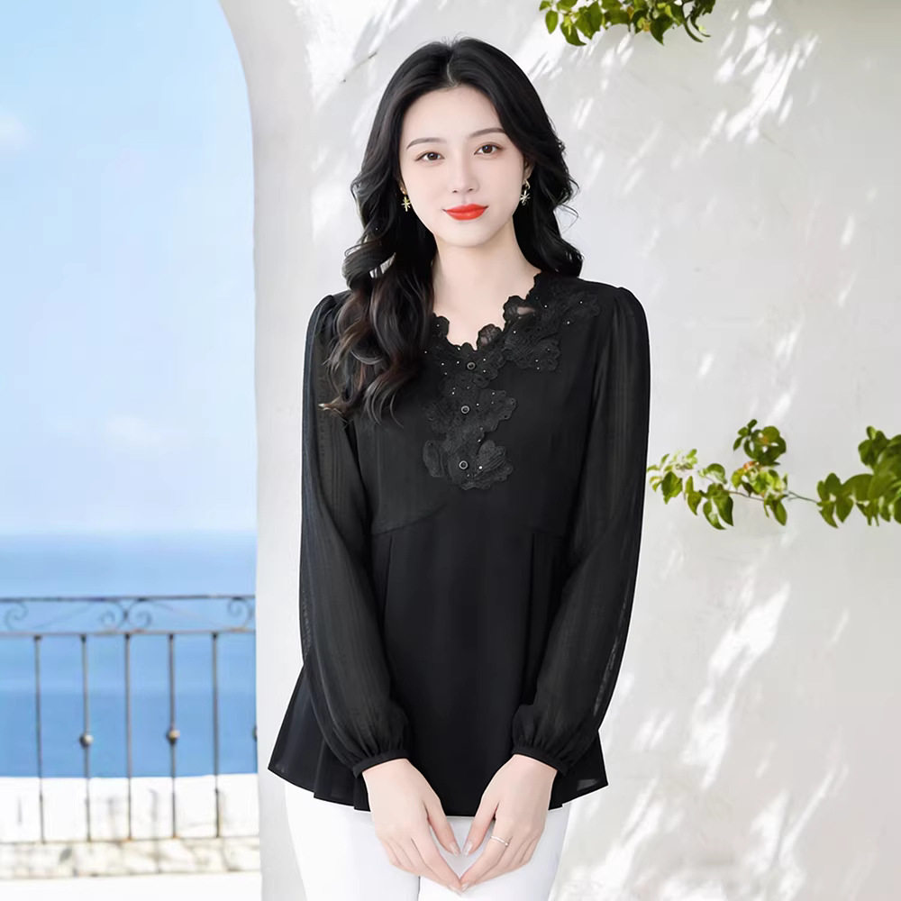 妈妈加肥加大胖mm新款春秋打底衫