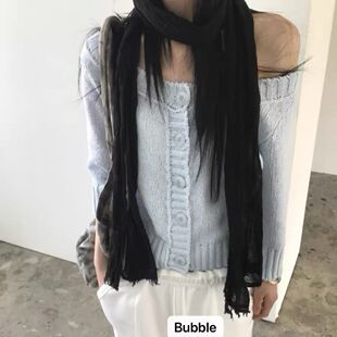 韩国夏 现bubble韩代shop are 实体秒发 韩系极简纯欲风开衫